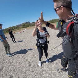 Skydive Santa Barbara - Made it to ground in ONE PIECE! WOOP!