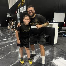 Invictus Soccer Performance Center - Pictured with Coach Chuck, my son's favorite coach!