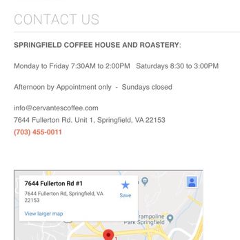 Cervantes Coffee - Coffee & Tea Near Me - Springfield, Virginia