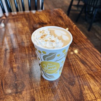 The Union Market - Banana Butter Latte: brown butter and banana latte topped with whipped cream and shaved walnuts (coffee adventures: @towngrounds) - Coffee & Tea Near Me - Tuckerton, New Jersey The Union Market - Banana Butter Latte: brown butter and banana latte topped with whipped cream and shaved walnuts (coffee adventures: @towngrounds) - Coffee & Tea Near Me - Tuckerton, New Jersey