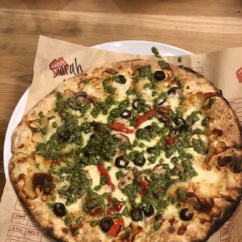 MOD Pizza - The Tristan with black olives added - Fast Food Near Me - Georgetown, Kentucky
