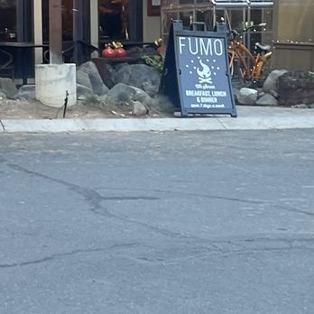 FUMO Restaurant & Bar - Outside sign from parking lot - Breakfast & Brunch Near Me - Incline Village, Nevada FUMO Restaurant & Bar - Outside sign from parking lot - Breakfast & Brunch Near Me - Incline Village, Nevada
