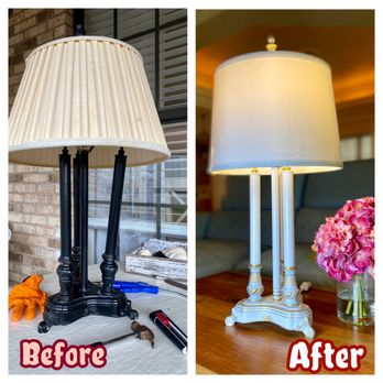 Leather Repair M - Vintage table lamp restoration - repair, repaint & patina. - Shoe Repair Near Me - DeBary, Florida Leather Repair M - Vintage table lamp restoration - repair, repaint & patina. - Shoe Repair Near Me - DeBary, Florida