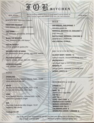 Menu photo 1 FOB Kitchen Oakland, CA Menu photo 1 FOB Kitchen Oakland, CA