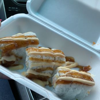 I Love Sushi - Road King Roll- shrimp tempura and crab - Sushi Bars Near Me - Clovis, California I Love Sushi - Road King Roll- shrimp tempura and crab - Sushi Bars Near Me - Clovis, California