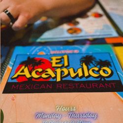 El Acapulco - Menu.