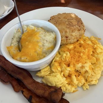 The Happy Egg - Happy Egg platter with overdone scrambled eggs and cheese that wasn't melted. - Breakfast & Brunch Near Me - Mooresville, North Carolina The Happy Egg - Happy Egg platter with overdone scrambled eggs and cheese that wasn't melted. - Breakfast & Brunch Near Me - Mooresville, North Carolina