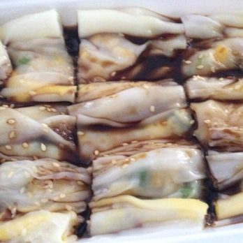 Joe's Steam Rice Roll - Dried shrimp & egg rice rolls - Dim Sum Near Me - Flushing, New York Joe's Steam Rice Roll - Dried shrimp & egg rice rolls - Dim Sum Near Me - Flushing, New York