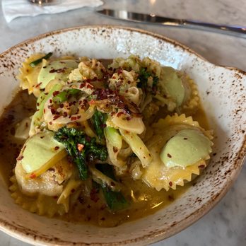 Green Pig Bistro - Smoked pork shoulder ravioli - New American Near Me - Arlington, Virginia
