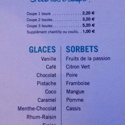 Le Bar de la Plage - Günstig sind die Eiskugeln nicht