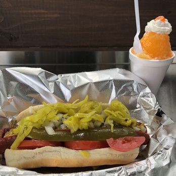 Snow Place Like Home - Chicago Dog and a Dreamsicle Snow Cone - Shaved Ice Near Me - Ovilla, Texas Snow Place Like Home - Chicago Dog and a Dreamsicle Snow Cone - Shaved Ice Near Me - Ovilla, Texas
