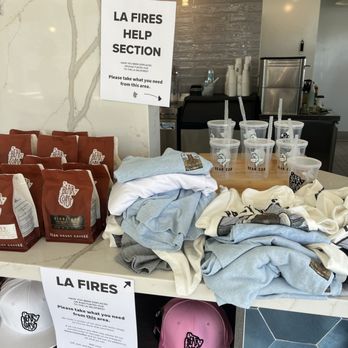Bear Coast Coffee - Items donated by BCC to help LA Fire evacuees. So appreciated and heartwarming! - Coffee & Tea Near Me - Laguna Beach, California Bear Coast Coffee - Items donated by BCC to help LA Fire evacuees. So appreciated and heartwarming! - Coffee & Tea Near Me - Laguna Beach, California
