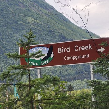 Bird Creek Campground - Sign for campground - Campgrounds Near Me - Anchorage, Alaska Bird Creek Campground - Sign for campground - Campgrounds Near Me - Anchorage, Alaska