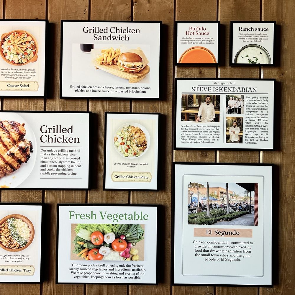 Chicken Confidential - Wall decor - Chicken Shop Near Me - El Segundo, California