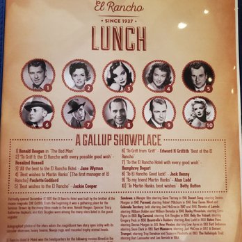 El Rancho Hotel - MENU - Hotels Near Me - Gallup, New Mexico El Rancho Hotel - MENU - Hotels Near Me - Gallup, New Mexico