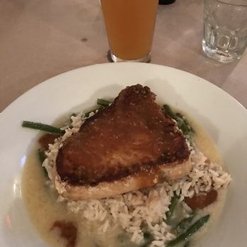 Bistro 93 - Swordfish w/ miso glaze was perfect - Comfort Food Near Me - Akron, New York