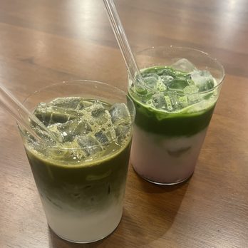 The Orange Tabby - Strawberry matcha and hojicha matcha - Coffee & Tea Near Me - San Jose, California