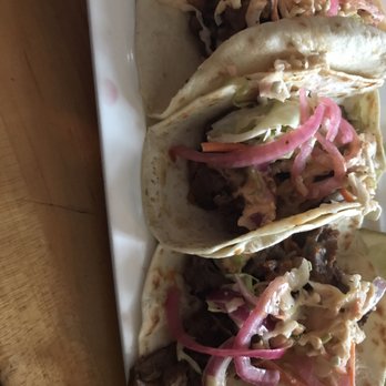 Outer Banks Brewing Station - The lunch special - steak tacos. - Seafood Near Me - Kill Devil Hills, North Carolina