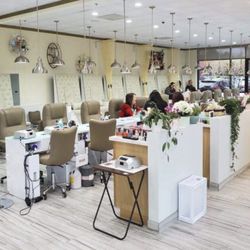 Angel Nails & Bar - Inside, spacious, clean, and sanitized