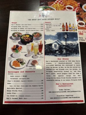 Menu photo 2 Max’s Restaurant - Jacksonville Jacksonville, FL Menu photo 2 Max’s Restaurant - Jacksonville Jacksonville, FL