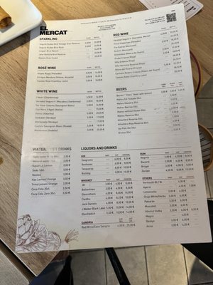 Menu photo 1 El Mercat Barcelona, B
