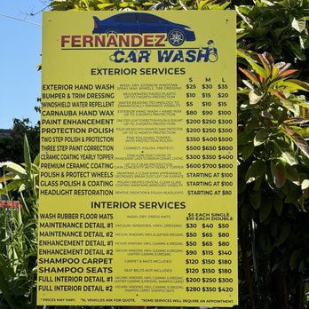 Fernandez Car Wash - Reasonable prices for the quality. - Car Wash Near Me - Freedom, California Fernandez Car Wash - Reasonable prices for the quality. - Car Wash Near Me - Freedom, California