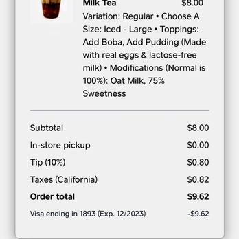 Bopomofo Cafe - Receipt - Bubble Tea Near Me - San Gabriel, California Bopomofo Cafe - Receipt - Bubble Tea Near Me - San Gabriel, California