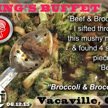 King's Buffet - "Where's the beef?!" (No seriously, this should've been called "Broccoli & Broccoli.") There's more meat in a tofu burger... - Chinese Near Me - Vacaville, California