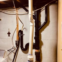 Replaced Leaky copper pipes with black PVC.