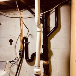 All-Out Plumbing - Replaced Leaky copper pipes with black PVC.