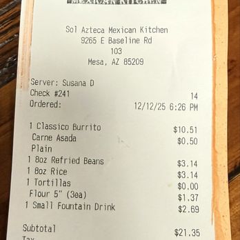 Sol Azteca Mexican Kitchen - Mexican Near Me - Mesa, Arizona