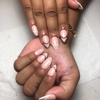 X&W Nails - Sample French design Acrylic nail - Nail Salons Near Me - The Bronx, New York X&W Nails - Sample French design Acrylic nail - Nail Salons Near Me - The Bronx, New York