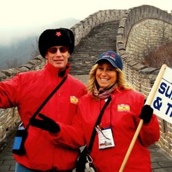 Sun Tours & Travel - Nancy & Lon at the Great Wall, China