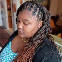 From The Rootz Hair Care Services - Rubber band Crochet Style
