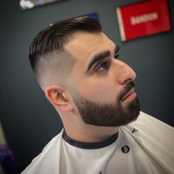 Bald fade and beard line up