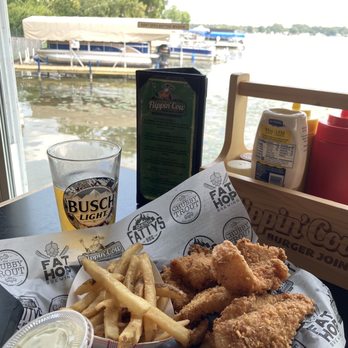 Flippin' Cow - Striped bass basket HOT from the fryer. - Burgers Near Me - Elkhart, Indiana Flippin' Cow - Striped bass basket HOT from the fryer. - Burgers Near Me - Elkhart, Indiana