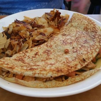 Cafe M - Crepe with chicken - Breakfast & Brunch Near Me - Berkeley, California