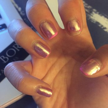 Be Polished Nails & Spa - Notice chrome fading off (started doing that after 2 days), nail chipped after 5 - Nail Salons Near Me - San Marcos, California
