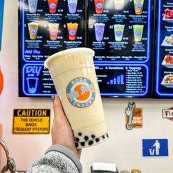 Pit Stop Boba Shop - Honey Green Milk Tea
