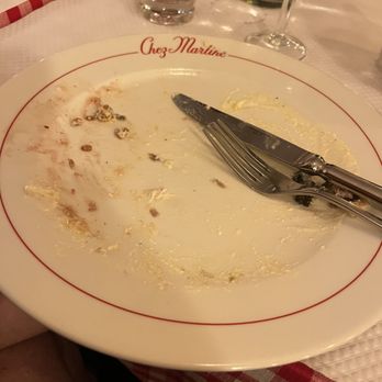 Bistrot Chez Martine - Clean plates all around!! Delicious meal!! - French Near Me - Paris