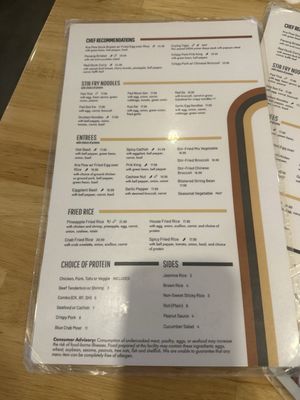 Menu photo 1 Ari's Thai Eatery Azusa, CA