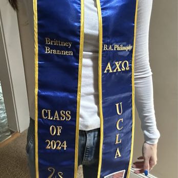 Lur Embroidery - Embroidery work on graduation sash - Embroidery & Crochet Near Me - Lomita, California Lur Embroidery - Embroidery work on graduation sash - Embroidery & Crochet Near Me - Lomita, California