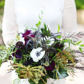 Village Florist - Minimal & beautifully dark wedding bouquet. - Florists Near Me - Granada Hills, California Village Florist - Minimal & beautifully dark wedding bouquet. - Florists Near Me - Granada Hills, California