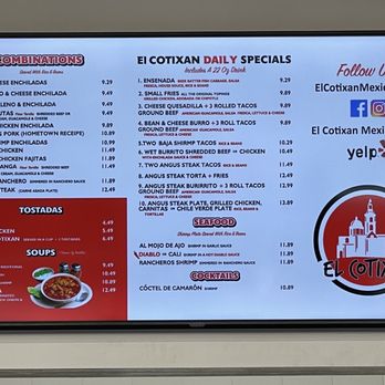 El Cotixan Mexican & Seafood - menu - Seafood Near Me - El Cajon, California
