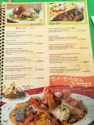Menu photo 3 Los Pericos Valle de Bravo, MEX