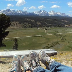 Idaho Rocky Mountain Ranch - A hill on the property-- great view!