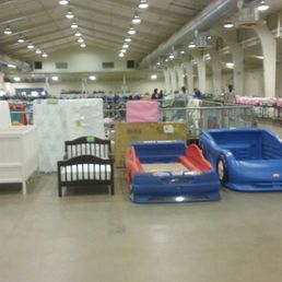 toddler beds and cribs. some were marked sold, so i guess those large items you can pick up later.
