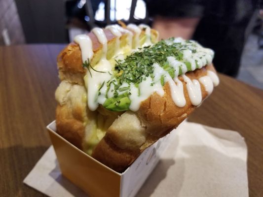 Texas Oh K-Dog and Egg toast by null