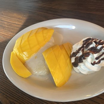 Thai Indy Restaurant - Mango sticky rice dessert - Thai Near Me - Carmel, Indiana Thai Indy Restaurant - Mango sticky rice dessert - Thai Near Me - Carmel, Indiana