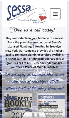 Sessa's Plumbing & Heating Logo